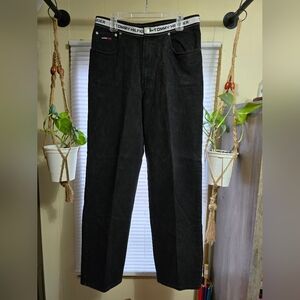 Vintage 90s Tommy Hilfiger Black Relaxed Jeans 33W 34L